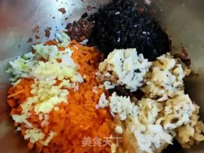 Make Pork abalone carrot dumplings step 11