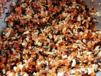 Make Pork abalone carrot dumplings step 12