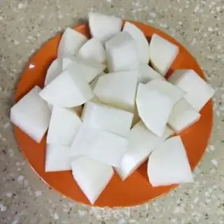 Make Cow radish step 1