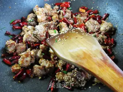 Make Spicy chicken step 11