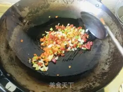 Make Weenie fried rice step 1