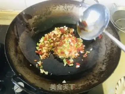 Make Weenie fried rice step 2