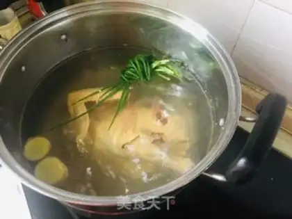 Make A family version of a white chicken step 1