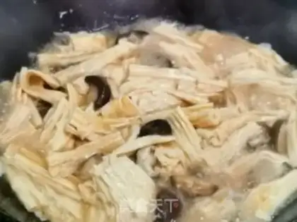 Make Bean sticks for mushrooms step 5