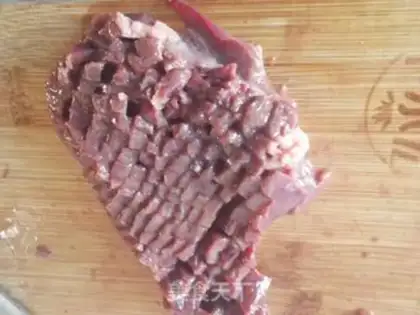 Make The liver and spinach step 0
