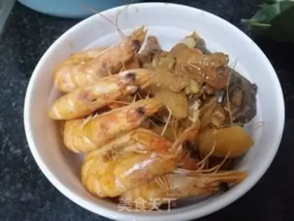 Make Big shrimp chicken step 12