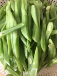 Make Sword bean fried meat step 1