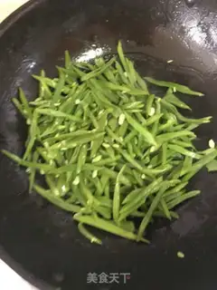 Make Sword bean fried meat step 6