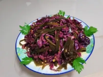 Make Cool purple kale step 8