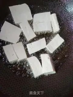 Make Garlic tofu step 1