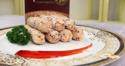 Make Cucumber shrimp sausage step 5