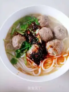 Make Breakfast beefball soup step 5