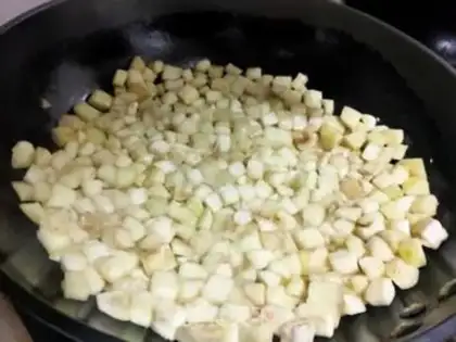 Make Shrimp fried eggplant step 7