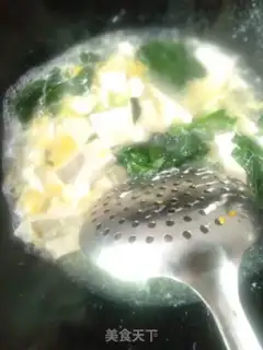 Make Spinach tofu soup step 5
