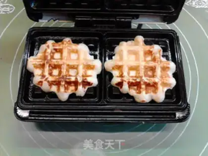 Make A cheese-smelting veal waffles step 10