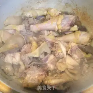 Make Tea mushroom chicken step 4