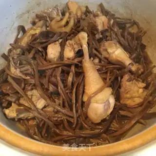 Make Tea mushroom chicken step 7
