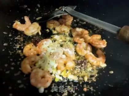 Make Shrimp fried eggplant step 12
