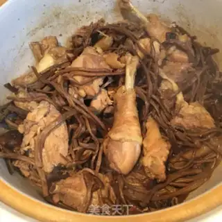 Make Tea mushroom chicken step 8