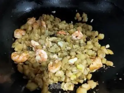 Make Shrimp fried eggplant step 13