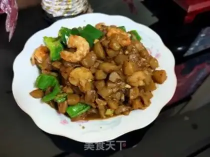 Make Shrimp fried eggplant step 19