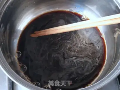 Make Red sugar pearl tea step 1