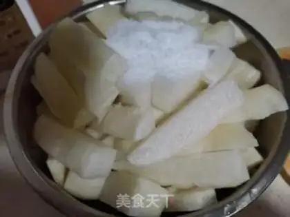 Make Sugar carrots step 1