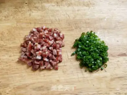 Make Egg fried rice step 1