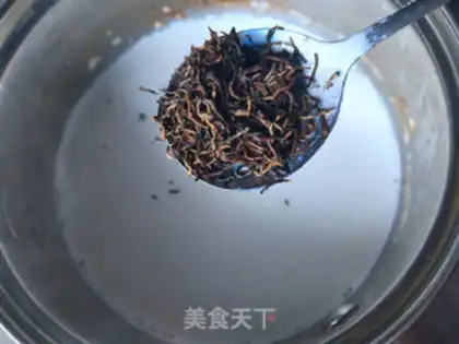 Make Red sugar pearl tea step 6