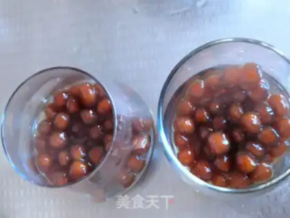 Make Red sugar pearl tea step 9