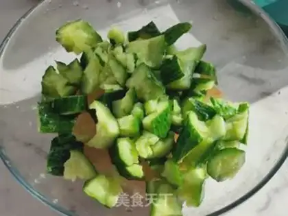 Make The cucumber stings step 1
