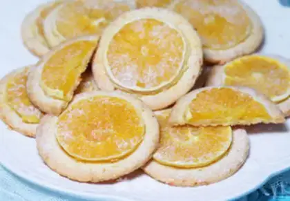 Make A sip of orange cookies step 12