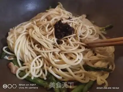 Make Spam noodles step 7
