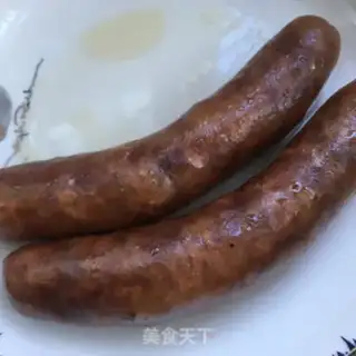 Make Two peppers and five sausages step 0