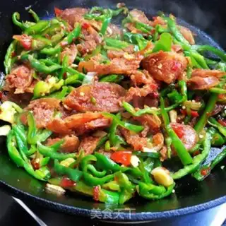 Make Two peppers and five sausages step 9