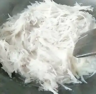 Make Fried silk step 5