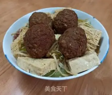 Make Frozen tofu, gold and mushrooms step 5