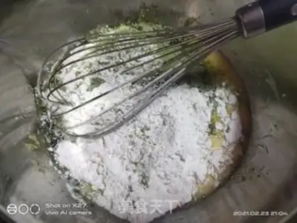 Make Coconut with tea cake rolls step 1