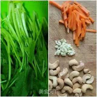 Make Spinach with cashew nuts step 0