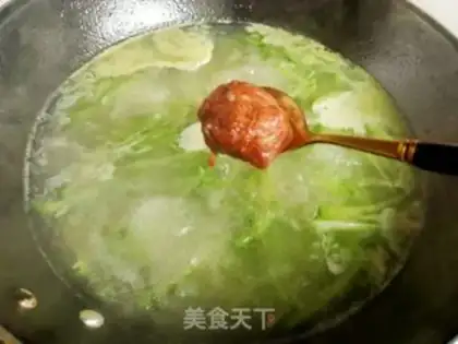 Make The radish meatball soup step 13