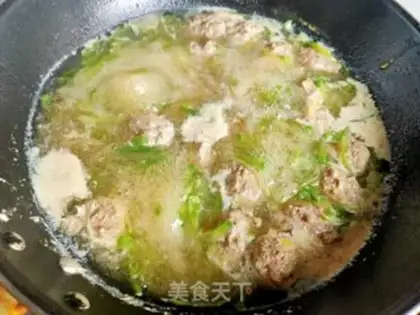 Make The radish meatball soup step 15