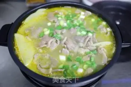 Make Gold and radish lamb step 8
