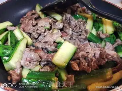 Make Cucumber beef step 5
