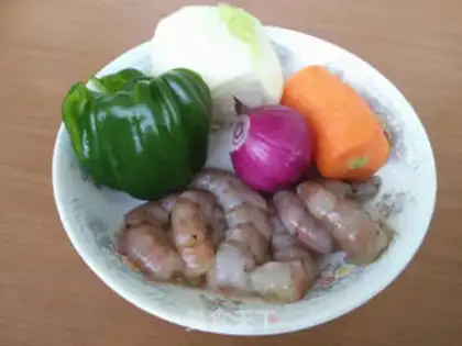 Make Shrimp rice step 0
