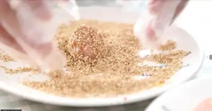 Make Cheese Quail shrimp step 6
