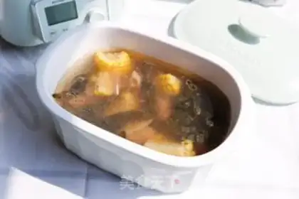 Make Belt corn oxbone soup and steaming ace step 9