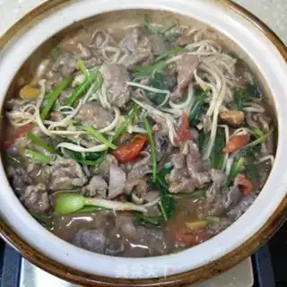 Make Golden pins and mushroom beef step 11