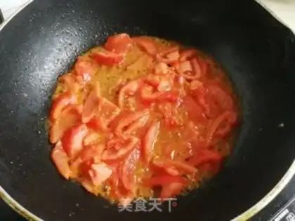 Make Tomato shrimp tofu step 4