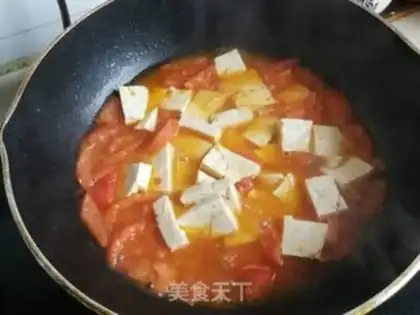 Make Tomato shrimp tofu step 5