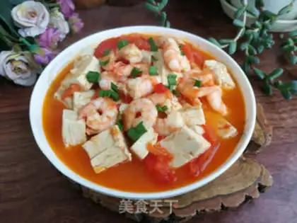 Make Tomato shrimp tofu step 7